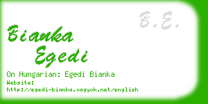 bianka egedi business card